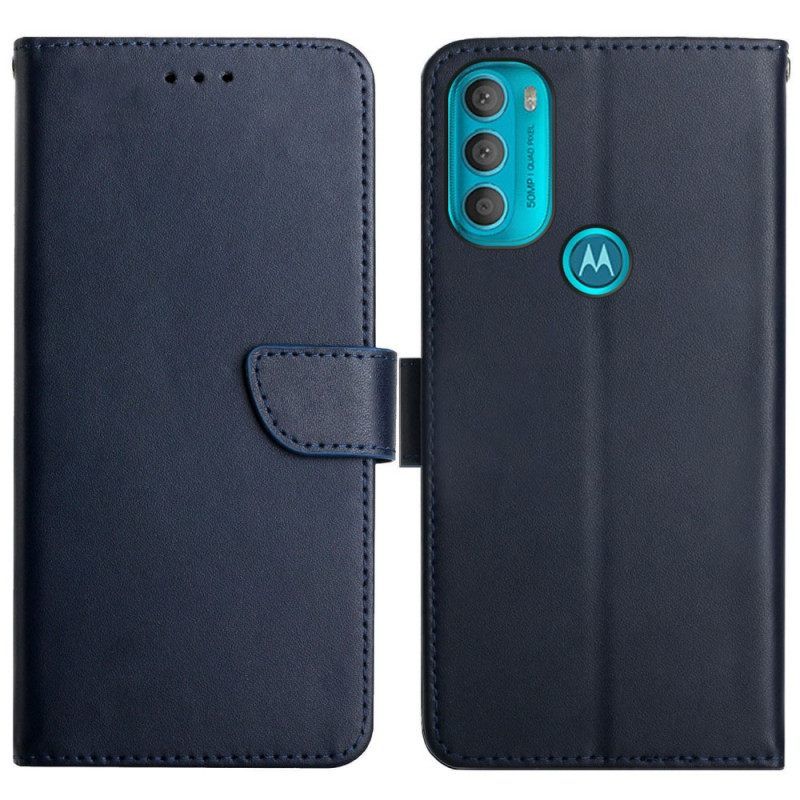 Κάλυμμα Moto G71 5G Γνήσιο Δέρμα Nappa